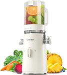 Cold Press Juicer, 2-in-1 Juicer Machines for Juice & Sorbet, with 5-Inch Wide Chute, High-Yield Slow Masticating Juicer for Fruits & Vegetables/High Nutrients/Reverse Mode/Easy to Clean