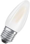 Osram LED Bulbs, Classic Mini Candle Shape, 25 watts Replacement, E27, B-Shape, 2700 Kelvin, Warm White, Clear Glass, Single Pack