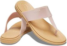 Crocs Women's Tulum Flip Flops, Pink Clay, Numeric_6