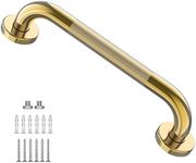 Gold Shower Grab Bar w/Anti-Slip Kn