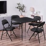 VECELO Folding Card Table and Chair