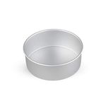 Firmer Cake Mould | Aluminium Pan| Round Shape Cake Baking Set for Microwave Oven | Baking Tray | Cake Tin | Silver