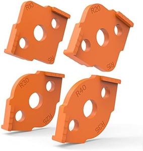 Radius Jig Router Templates Corner Radius Routing Templates, ABS+CNC high Hardness Processing Glue, Routing Rounded Corners Router Bit Templates, R5 R10 R15 R20 R25 R30 R35 R40 (1 Set of 4 Packs)