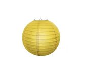 Paper Lamp Lantern for Decoration Home, Office, Garden Yellow Colour 8 inch Size Pack of 2