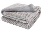 furrybaby Premium Fluffy Fleece Dog Blanket, Soft and Warm Pet Throw for Dogs & Cats (Gray, S)