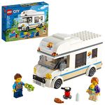 LEGO City Great Vehicles Holiday Camper Van 60283 Toy Car for Kids Ages 5 Plus Years Old, Caravan Motorhome, Gifts for Boys and Girls