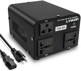 Yinleader 800W Voltage Converter Step Up 110V to 220V or Step Down 220V to 110V Transformer w/Circuit Protection,US Power Cord