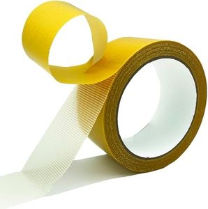 KAIHENG Double Sided Fabric Tape Heavy Duty Mounting Tape, Clear Tape for Clothes, Multifunctional Double Sided 1.9IN*19Y Strong Stickiness 2 Sided Tape for Carpet, Curtain, Arts