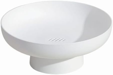 Cesto per frutta multifunzione per frutta, frutta, snack e torte, per soggiorno, tavolo da pranzo, supporto per frutta (bianco)