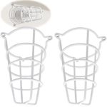 Happy Tree (2 Pack) White Fire Sprinkler Head Guard Cover for Both 1/2" & 3/4" Sprinkler Head 6" Deep Cage