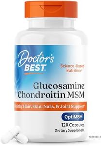 Doctor's Best Glucosamine Chondroitin MSM with OptiMSM, Joint Support, Non-GMO, Gluten Free, Soy Free, 120 Caps