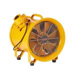 VEVOR Portable Ventilator, 10" Heavy Duty Cylinder Fan, 350W Strong Shop Exhaust Fan 1942CFM, 9.8ft Power Cord (No charging head), Industrial Utility Blower for Sucking Dust, Smoke Home/Workplace