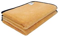 SOFTSPUN Microfiber Baby Hand & Face Towel 40x60 Cms, 2 Piece Towel Set, (Beige) Super Soft & Silky for Hand, Face, Body - Hypoallergenic Sensitive Skin Wipes & Washcloths.…