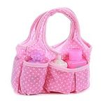 UMKYTOYS Baby Doll Accessories Bag with Baby Feeding Accessories Doll Changing Bag