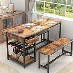 Gyfimoie Dining Table Set for 4-6 P