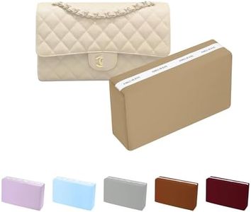 KINGS IN BAG Purse Pillow Inserts for Jumbo Classic Handbag, Memory Foam Pillows for Chanel Classic Flap Bag, Lightweight Purse Inserts to Keep Shape (Chai, CF jumbo)