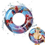 Spiderman Rubber Rings for Kids Pool Toy,70cm Spider Man Inflatable Pool Ring Swimming Ring,Boys Inflatable Pool Floats,Floating Ring Pool Inflatables Swim Ring for Kids Pool Summer Beach Water Party