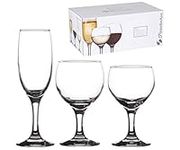 Pasabahce Paris Glasses Set 18 Pieces, 7x7x17 cm, Unit