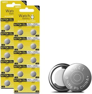 20PCS AG3 LR41 Batteries High Capacity 392 384 192 Battery 1.5V Button Coin Cell Batteries Premium Alkaline Battery for Watch Toys Clock