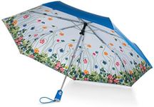 Totes Canopy Print Auto Open Close Umbrella, Floral, One Size, Totes Under Canopy Print Auto Open Close Umbrella