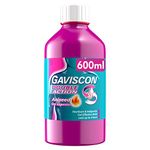 Gaviscon Double Action Liquid , Aniseed Liquid, 600ml, Heartburn Liquid, Indigestion Relief, Stomach Acid Relief, Acid Reflux, Suitable For Pregnancy, Lasts Up To 4 Hours, Antacids, Digestion