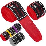 8Xsports Hand Wraps Boxing Inner Gloves for Boxing Wraps set - 4.5m Elasticated Thumb Loop Bandages Men Women Under Mitts Boxing Wrist Wraps Protection, Muay Thai MMA Kickboxing Martial Arts Training