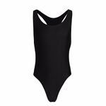 CHICTRY Men's Underwear Cotton One-Piece Bikini Bodysuit Leotard Top Boxer Black Medium