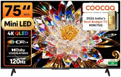 coocaa 190 cm (75 inches) 4K Ultra HD Smart Mini LED QLED Google TV 75MINI75Q