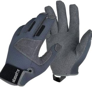 eLusefor Natural Tactile Shooting Glove: Seamless Wrap-Fingers Design, 360° Touchscreen Freedom, Customizable Badge