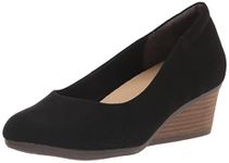 Dr. Scholl's Women's Be Ready Pumps, Black Microfiber, 6 UK