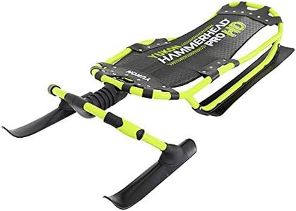 Yukon Charlie's Hammerhead Pro HD Sled | Single Rider, Speed and Steering Control, 52-inch x 22-inch, for Ages 13+