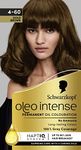 Schwarzkopf Oleo Intense Permanent Oil Colour 4-60 Gold Brown Hair Dye, 100% Grey Coverage, Conditioner with HaptIQ System, Long-Lasting Colour, Ammonia Free Hair Dye