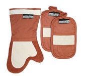 Ritz Gourmet Collection 3-Piece Mitz and Thumb Mitt Set, Clay