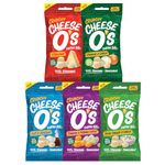 CheeseO's Crunchy Baked Cheddar Bites - Variety Multipack 25g (Pack of 10) - Keto Snacks - 10g Protein - Low Carb - Vegetarian - Gluten Free