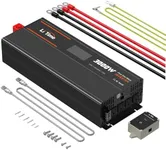 LiTime 3000W Pure Sine Wave Inverter 12V DC to 120V AC Converter with Remote Control and LCD Display, 4 AC Outlets, 2 USB Outputs, Surge 6000W for RV, Camping, Off-Grid Solar Power Inverter