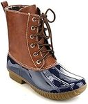 AXNY Women's Dylan-NVY-6 Fashion Boot, Navy, 4 UK