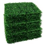 Trintion 18pcs Artificial Hedge Panels 40x60cm 4cm Plant Wall Panels Artificial Green Grass Privacy Fence Ivy Leaf Screen Backdrop for Indoor Home Decoration Outdoor Garden Ornaments