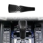 RANRAO New Carbon Fiber Gear Shift KnobCover Trim Fit for Porsche Cayenne 958 2011-2017, Providing Protection for The Gear Shift Knob