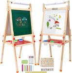 Childlike Behavior | Wooden Easel Stand - Sign Holder Stand - Poster Stands for Display - Painting Holder for Events and Decor - Adjustable and Portable Easel - Suitable for Wedding & Party Display