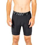 CANARI Men's Ultima Gel Padded Cycling/Biking Liner, Black/Grey, Medium