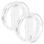 40 OZ Tumbler Lid Replacement for Stanley Cup, 2 Pack Replacement Lids Fit for 40 OZ Stanley Adventure Quencher Travel Tumbler, Spill Proof Tumbler Covers for Stanley Cup Accessories, White