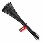 Zip Ties Long 530mm x 4.8mm, Heavy-Duty Plastic Cable Ties, 530 mm Durable Proffesional UV Resistant Nylon Tie Wraps, 100 Pieces by intervisio