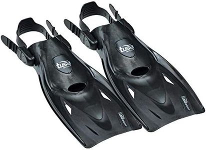 TUSA Sport Long Blade Snorkel Fins, Medium, Black