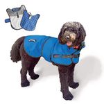 TAIL BLAZERS™ All Seasons Quality Waterproof Dog Coat with Harness hole. Detachable Quilted Liner, Adjustable, Reflective Dog Raincoat. 2-in-1 dog Jacket + dog coats waterproof. (S)