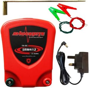 ShockRite Electric Fence Mains Energiser SRM412 1.2 Joule Fencer Unit