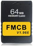 Hyamass PS2 Memory Card, Upgraded FMCB Free McBoot Card, 64MB v1.966 External Program Card, FMCB Card for Sony PlayStation 2,Just Plug and Play, Help You to Start Games on Hard Disk or USB Disk