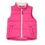 Amazon Essentials Toddler Girls' Heavy-Weight Puffer Vest, Raspberry Pink, 4T