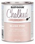 Rust-Oleum Chalked Ultra Matte Paint Multi-Surface DIY Paint for Cabinets, Furniture, Crafts in Blush Pink, 887 mL