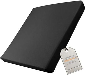 Supply24 Made IN Germany Gelschaum Sitzkissen 40 x 40 x 5 cm schwarz Ergonomisches Stuhlkissen Gelkissen Sitzauflage Büro Bandscheibenvorfall Rollstuhl Dekubitus (RG60 (weich) Mit Polyester Bezug)