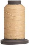 WUTA Leather Sewing Round Waxed Thread New 90 Meter Polyester Hand Sewing Line for Leather Work Cord Tool DIY (Lvory, 0.55mm)